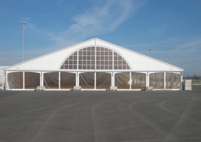 25 m Zelt mit Ballastgewichte